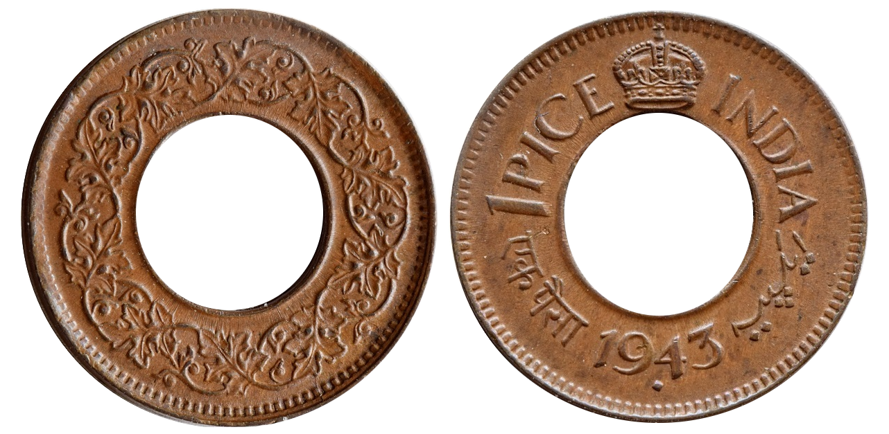 1 Pice (George VI), Bronze Coin obverse