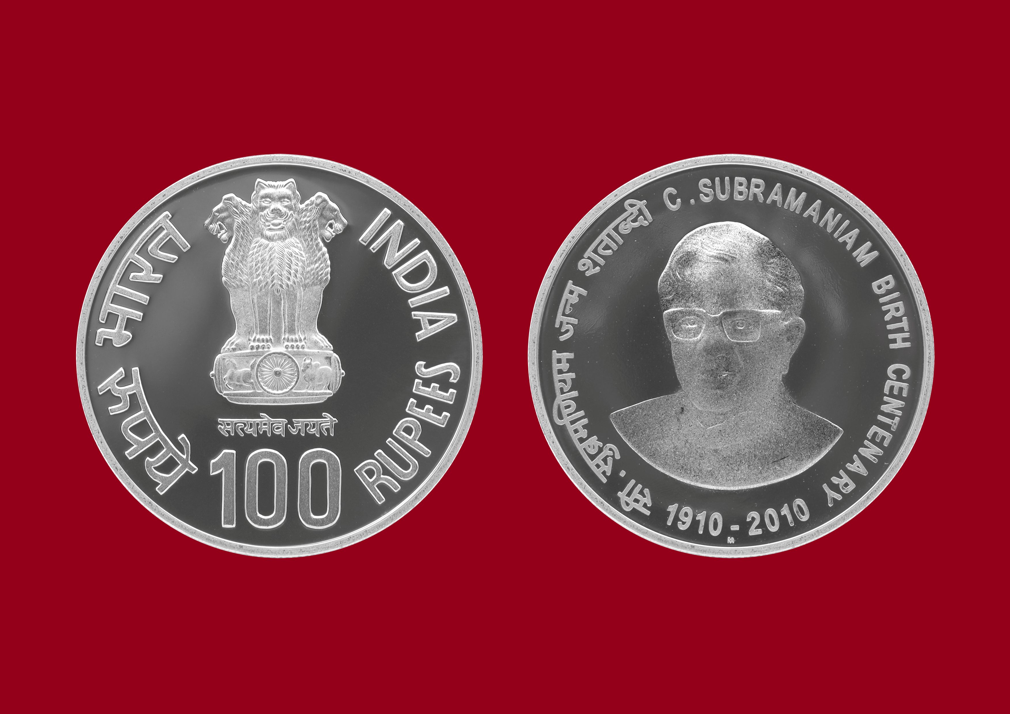 C. Subramaniam Birth Centenary - Denomination of ₹ 100 - Proof Booklet Packing- FGCO002199