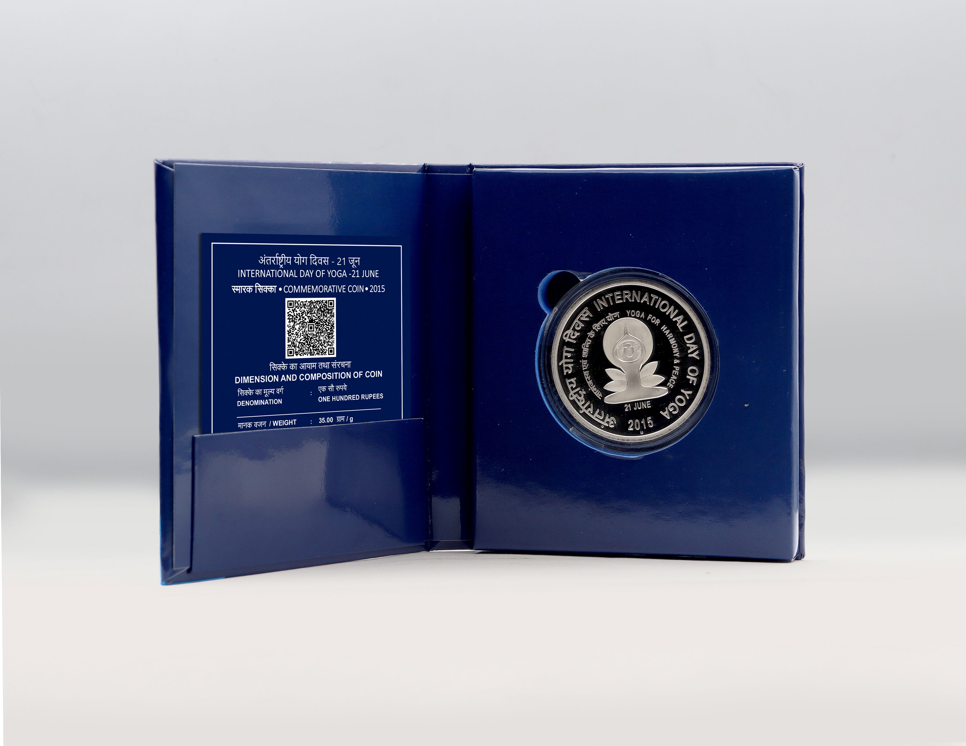 International Yoga Day- Denomination of ₹ 100 - Proof Booklet Packing- FGCO002065