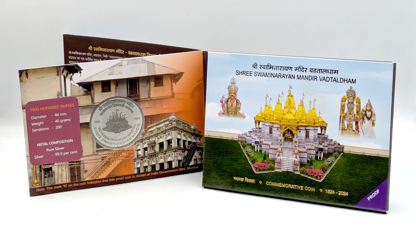 Shree Swaminarayan Mandir, Vadtaldham Dwishatabdi Mahotsav – Proof Folder Packing thumbnail 5