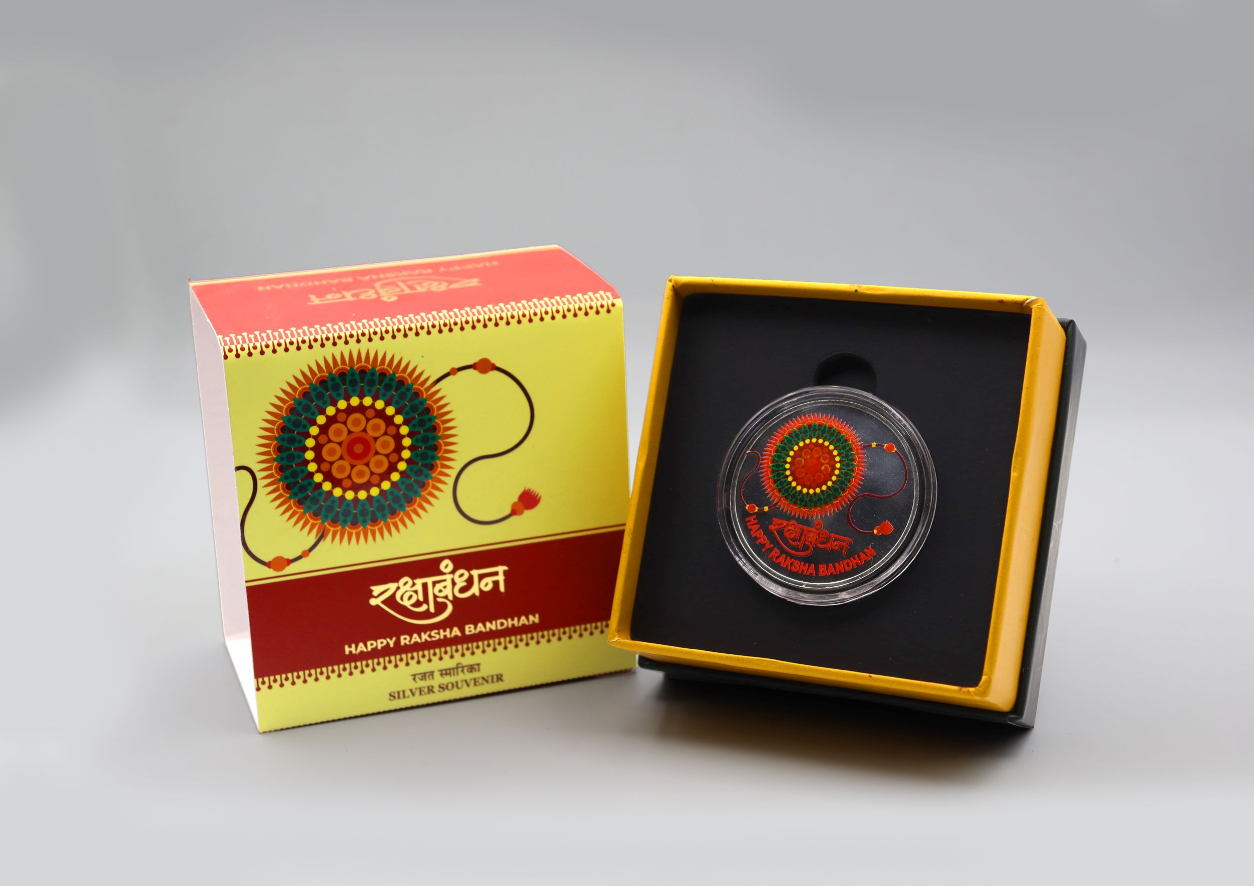 Rakshabandhan silver coin 40gm – FGSM000594 thumbnail 3