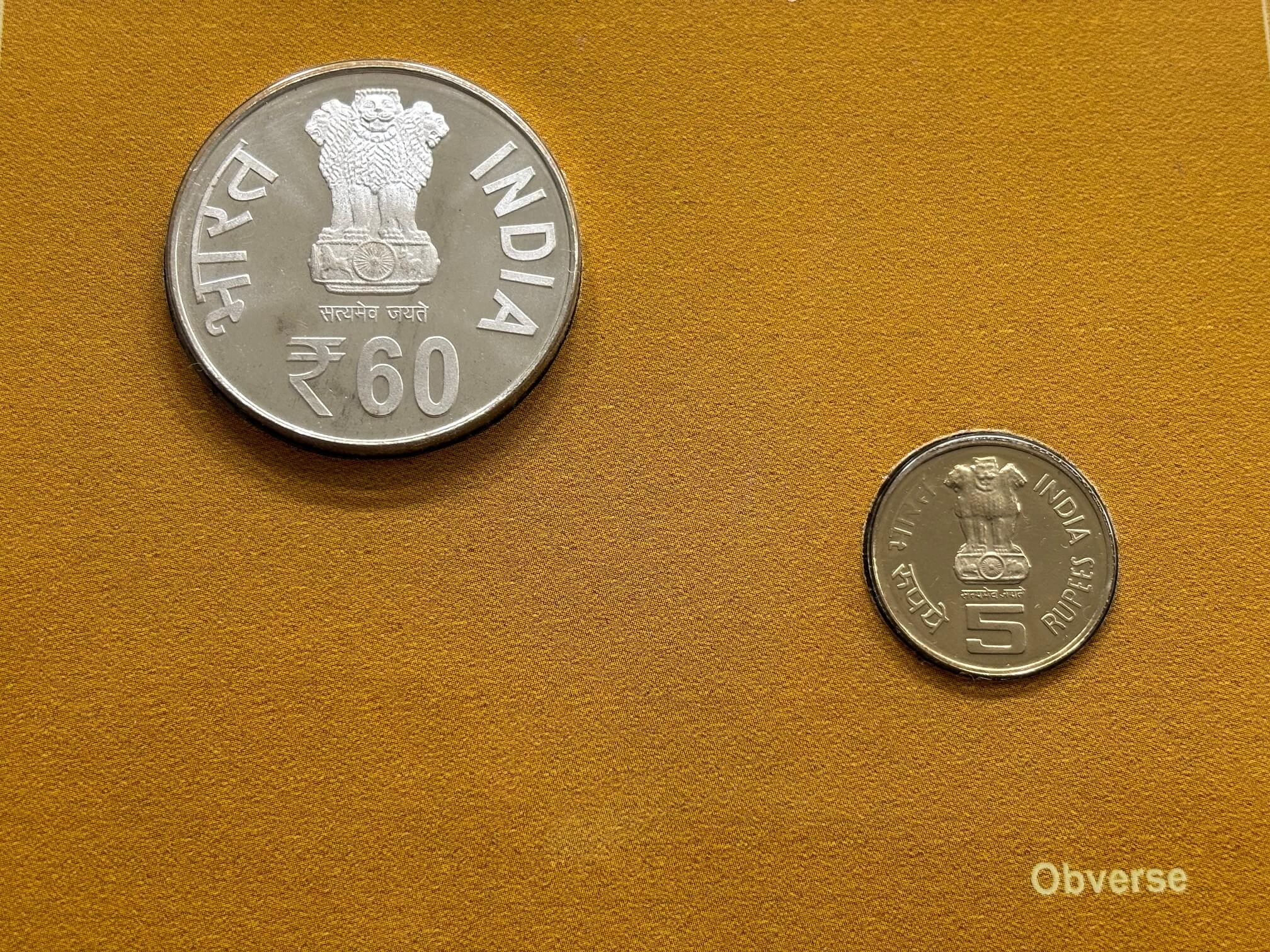 60 YEARS OF INDIA GOVERNMENT MINT KOLKATA