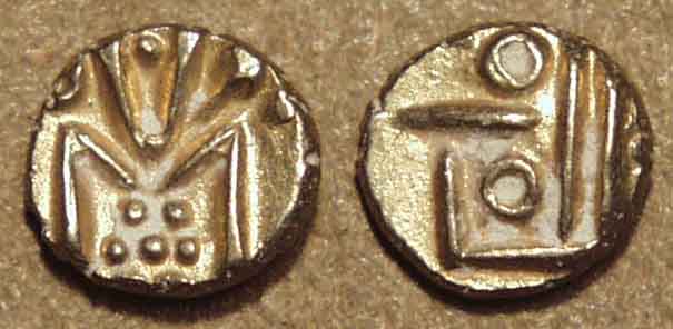 Dutch India: Gold Fanam, Negapatam, Late Type, Gold Coin obverse