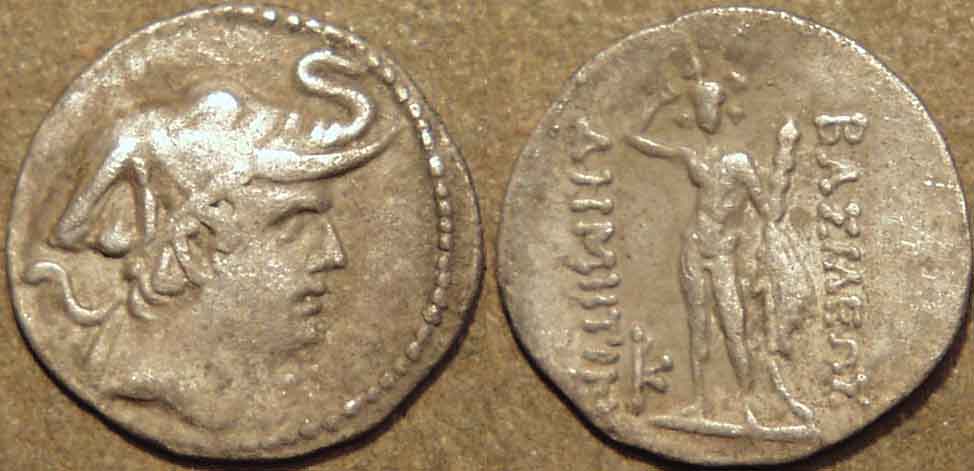 Demetrios I Copper Hexa-Chalkon / Sextuple Unit, C. 200-185 Bce, Copper Coin obverse