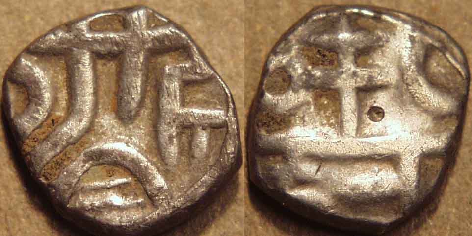 Hari Hara II Silver 10-Rattis, Silver Coin obverse